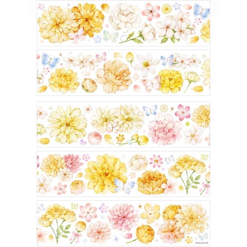 【分裝】浸月島文創《新品：伴玫溢香/悠然時光/小羊咩咩》PET膠帶-細節圖5