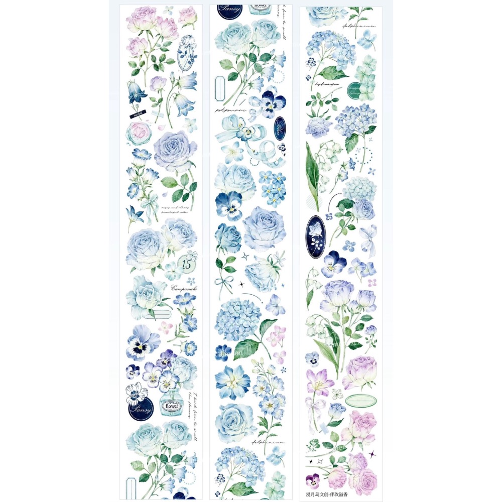 【分裝】浸月島文創《新品：伴玫溢香/悠然時光/小羊咩咩》PET膠帶-規格圖10