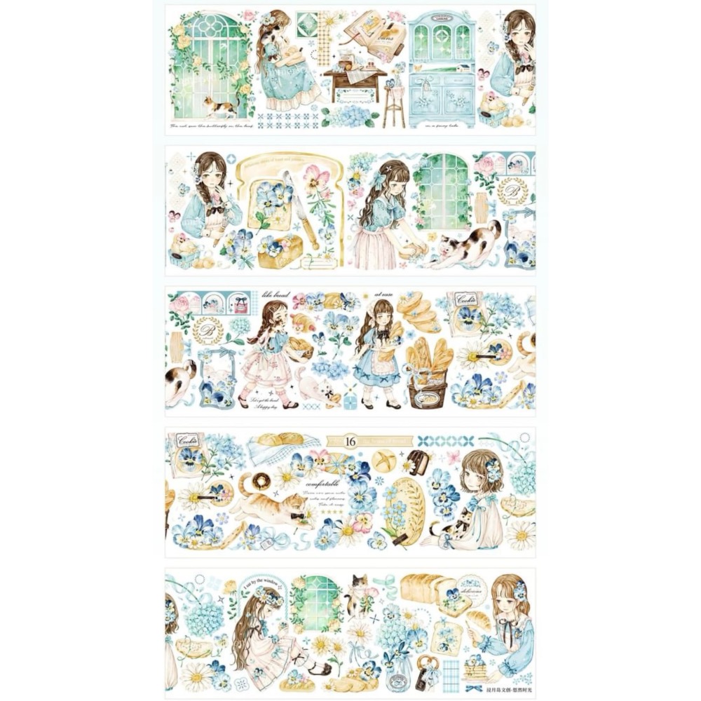 【分裝】浸月島文創《新品：伴玫溢香/悠然時光/小羊咩咩》PET膠帶-規格圖10