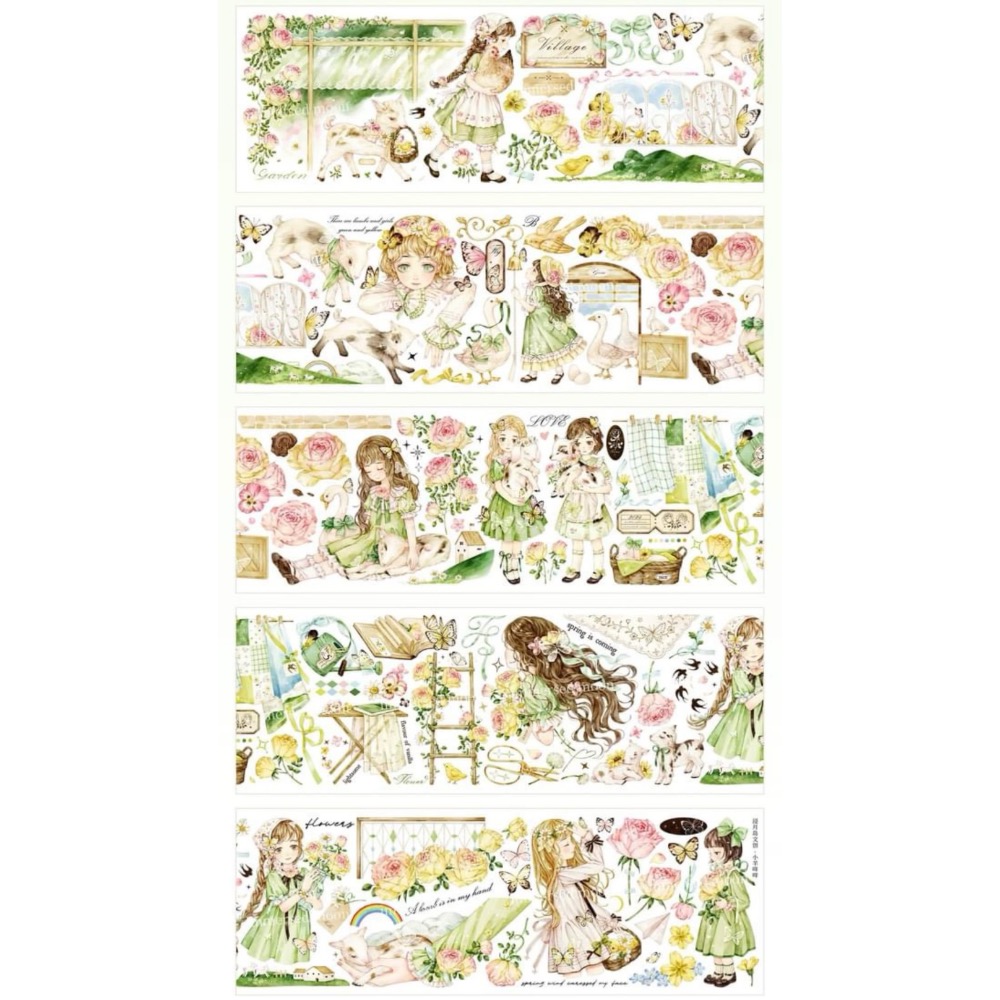 【分裝】浸月島文創《新品：伴玫溢香/悠然時光/小羊咩咩》PET膠帶-規格圖10