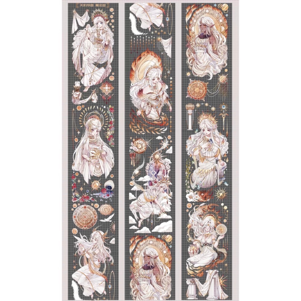 【分裝】魔法堂原創工作室《新品：狼族密語/沁藍光年/純愛/似錦》PET膠帶-細節圖6