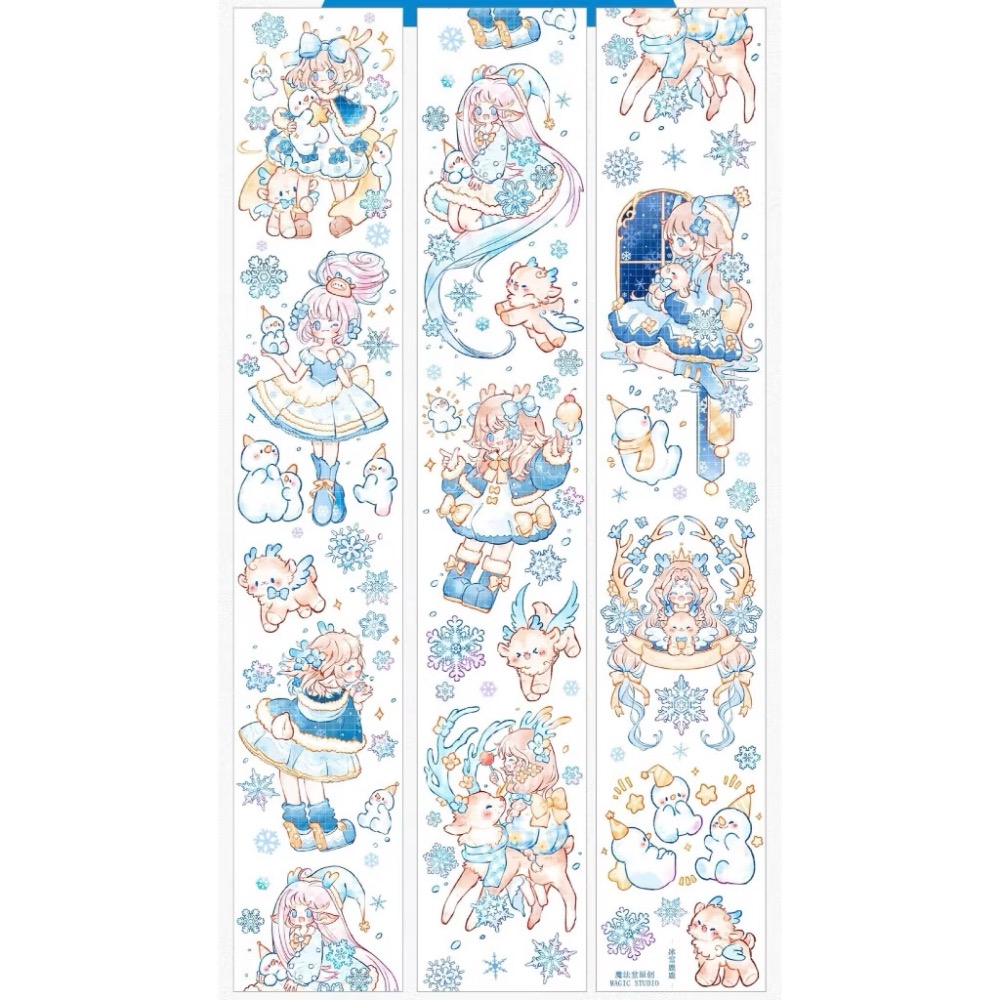 【分裝】魔法堂原創工作室《絲繡芳華/青花帳/芙蓉帳/狩神/天階序曲/淺止/狼族密語/沁藍光年/純愛/似錦》PET膠帶-規格圖8
