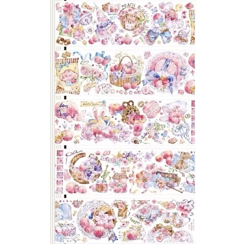 【分裝】魔法堂原創工作室《絲繡芳華/青花帳/芙蓉帳/狩神/天階序曲/淺止/狼族密語/沁藍光年/純愛/似錦》PET膠帶-規格圖8