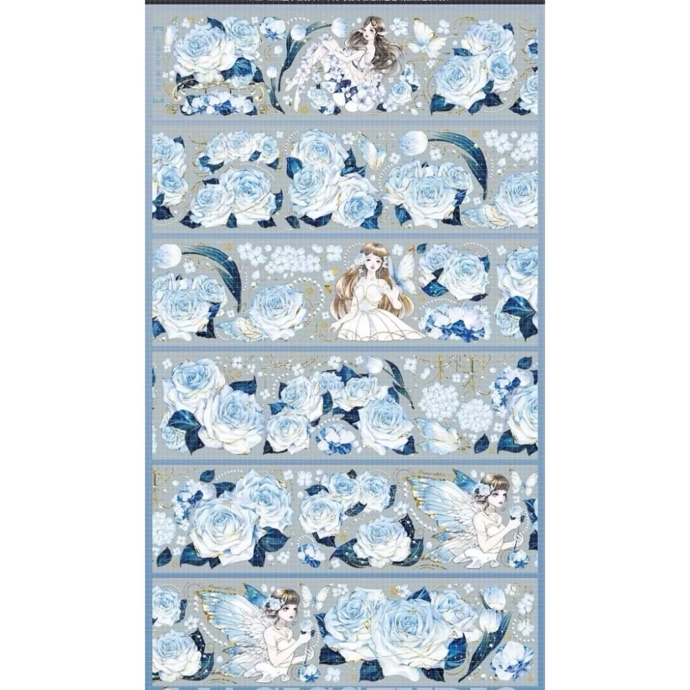 【分裝】魔法堂原創工作室《絲繡芳華/青花帳/芙蓉帳/狩神/天階序曲/淺止/狼族密語/沁藍光年/純愛/似錦》PET膠帶-規格圖8
