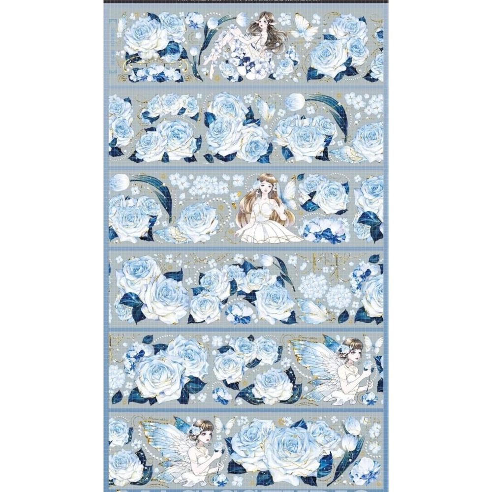 【分裝】魔法堂原創工作室《新品：狼族密語/沁藍光年/純愛/似錦》PET膠帶-規格圖7