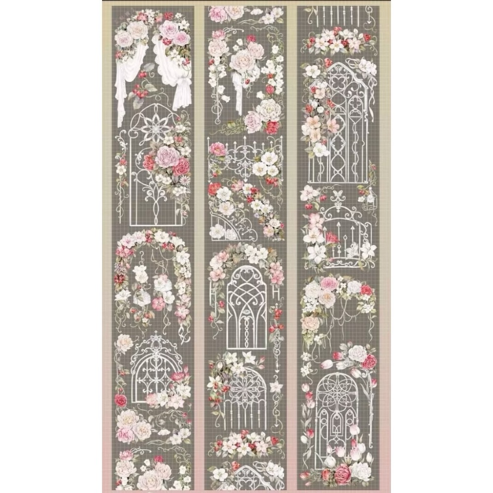 【分裝】魔法堂原創工作室《絲繡芳華/青花帳/芙蓉帳/狩神/天階序曲/淺止/狼族密語/沁藍光年/純愛/似錦》PET膠帶-規格圖8