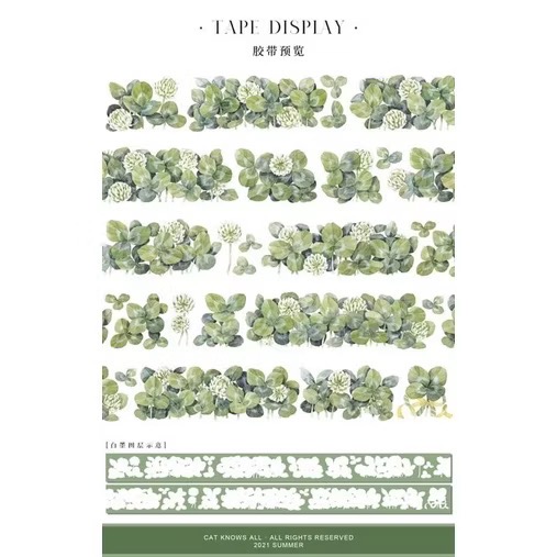 【分裝】貓知道一切《伊甸之冬/聖誕小狗/月下的思念/在秋風中搖曳/魔女玩偶屋/小歡喜/閃光的貝加爾湖》PET膠帶-規格圖2