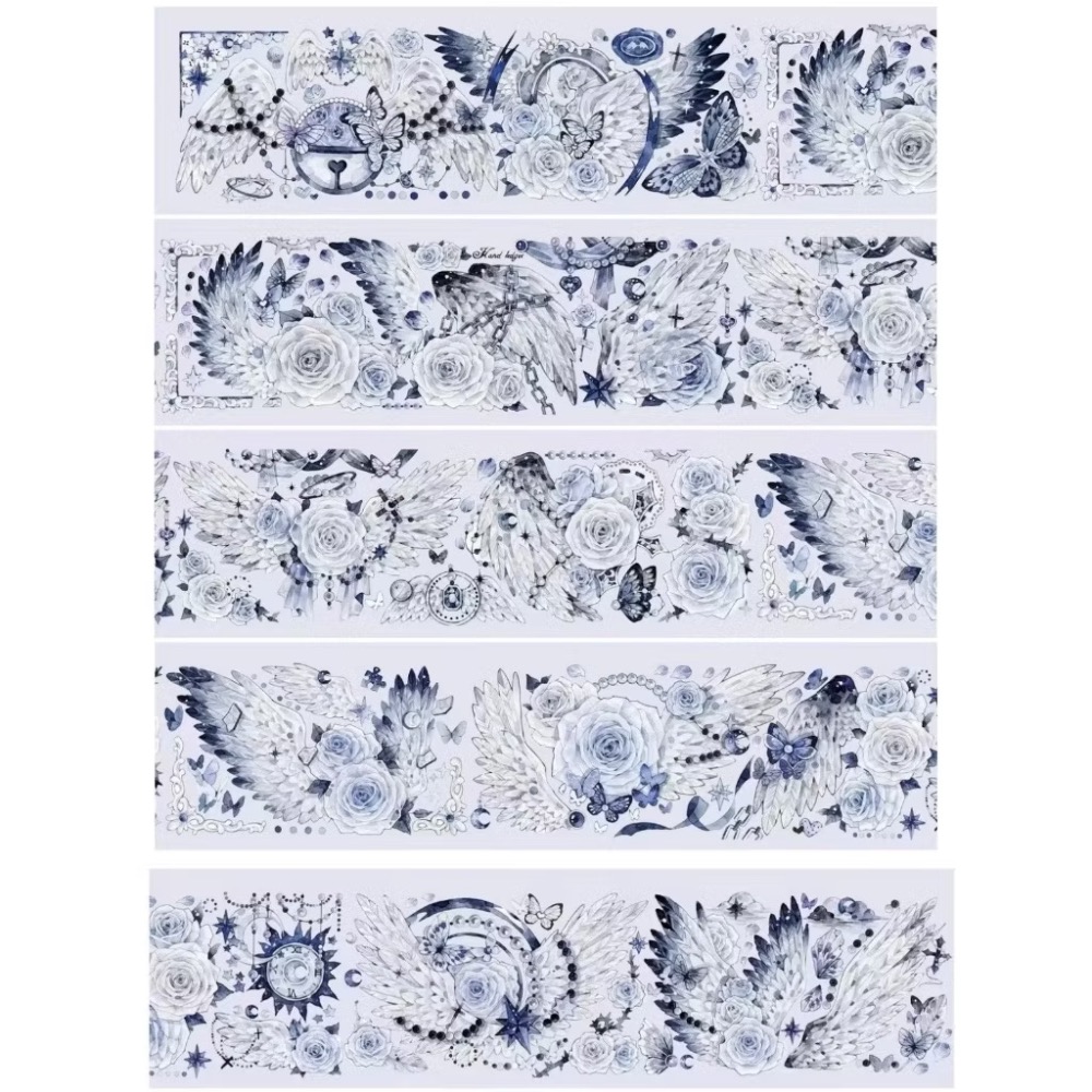 【分裝】YR原創設計《流螢青花/千祥雲集/扶搖/醉花音/祈願雍和/玉生煙》PET膠帶-規格圖1