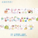 【分裝】甲蟲手繪《基隆勁好玩/友達的角度/對你說說話》和紙 PET膠帶-規格圖1