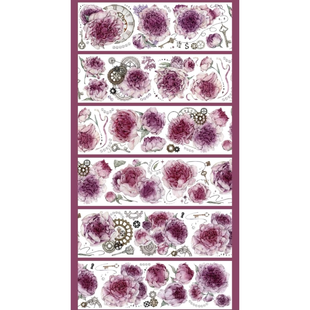 【分裝】吾心原創 x 柑橘手帳《綽約婪尾春/芳菲馥濃/遊園無盡夏/月神拂香》PET膠帶-細節圖2