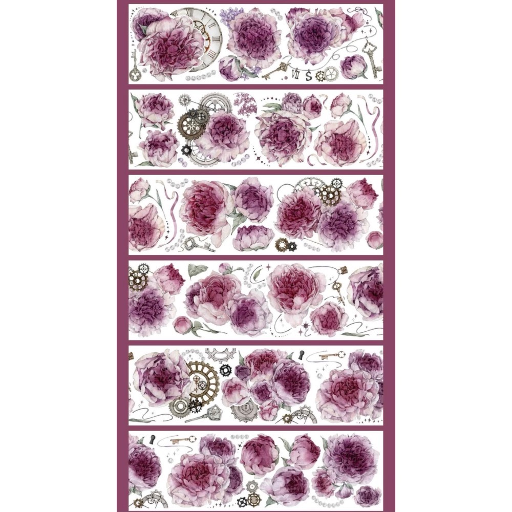 【分裝】吾心原創 x 柑橘手帳《綽約婪尾春/芳菲馥濃/遊園無盡夏/月神拂香》PET膠帶-規格圖5
