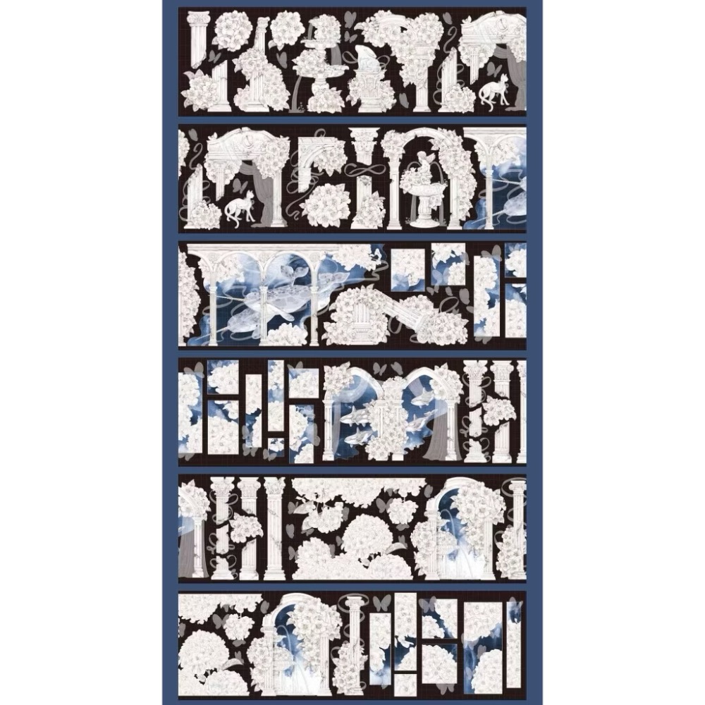 【分裝】吾心原創 x 柑橘手帳《綽約婪尾春/芳菲馥濃/遊園無盡夏/月神拂香》PET膠帶-規格圖1