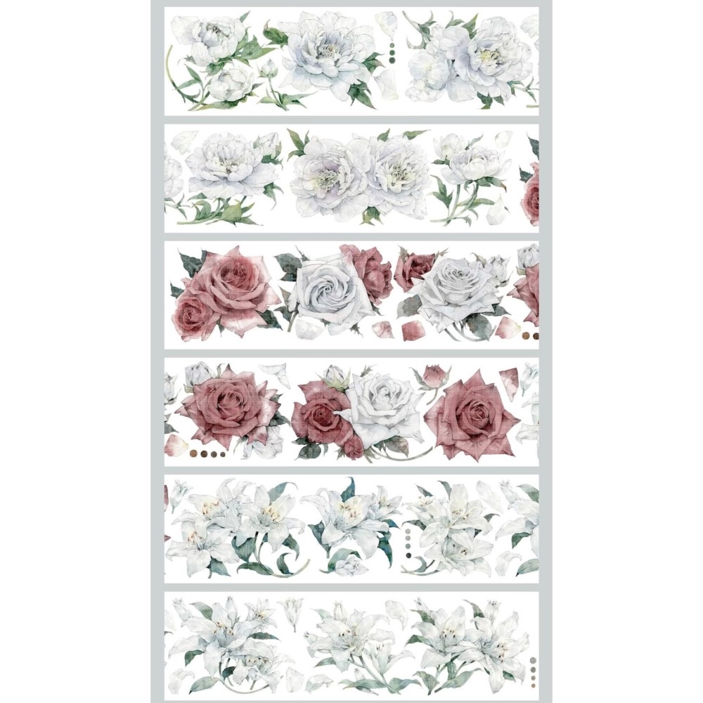 【分裝】MERRY TAPE《迎春/花嫁/初見/鐵炮/鈴蘭》PET膠帶-細節圖4