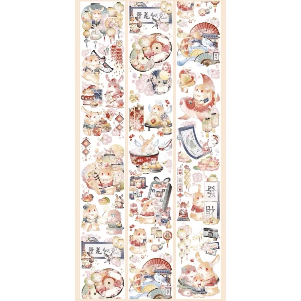 【分裝】MERRY TAPE《迎春/花嫁/初見/鐵炮/鈴蘭》PET膠帶-規格圖1