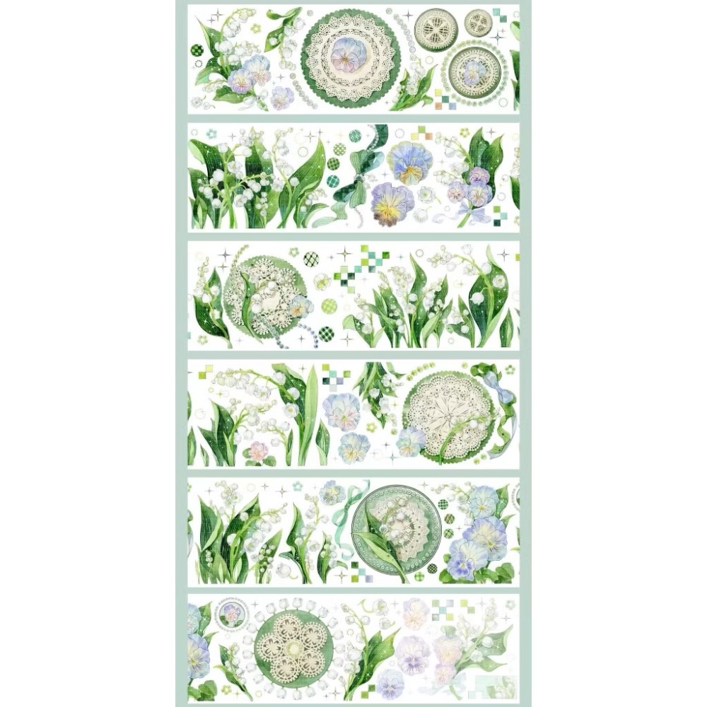 【分裝】MERRY TAPE《迎春/花嫁/初見/鐵炮/鈴蘭》PET膠帶-規格圖1