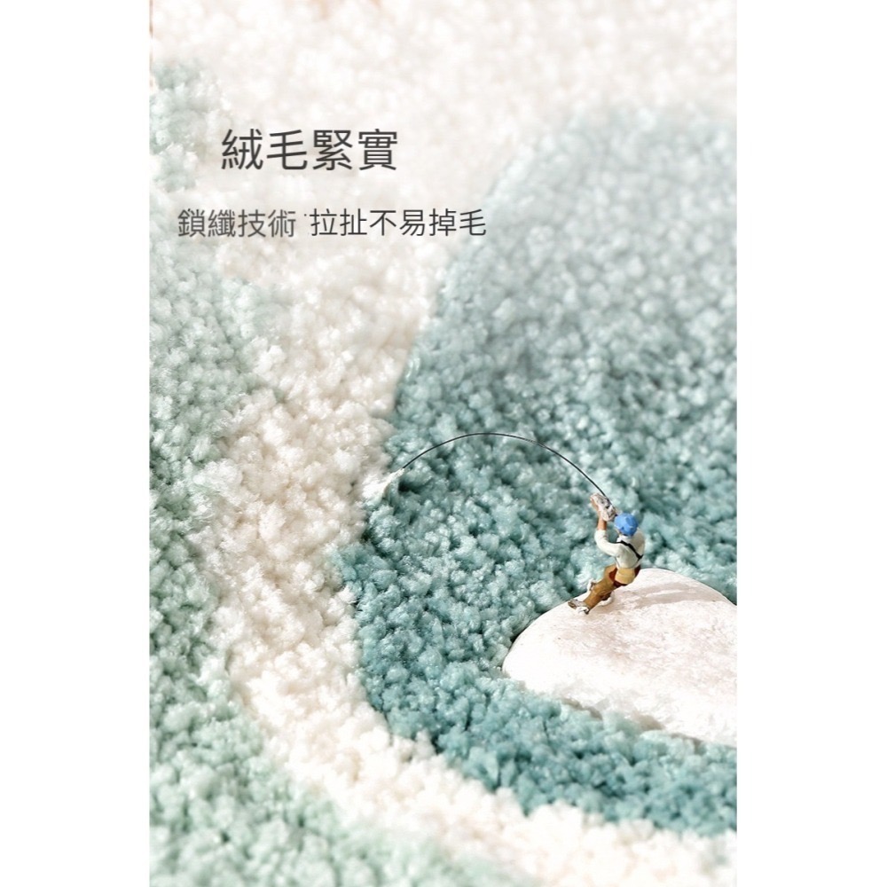 Mia🎈現代簡約風植絨吸水地墊-細節圖8