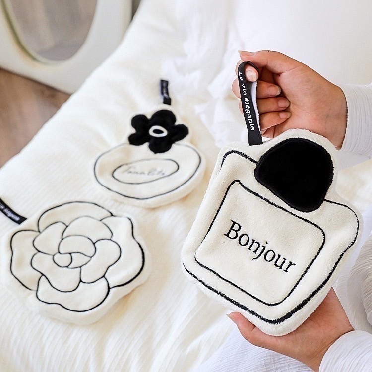 Mia🎈ins現代簡約小香風可掛式擦手巾 造型擦手巾-細節圖2