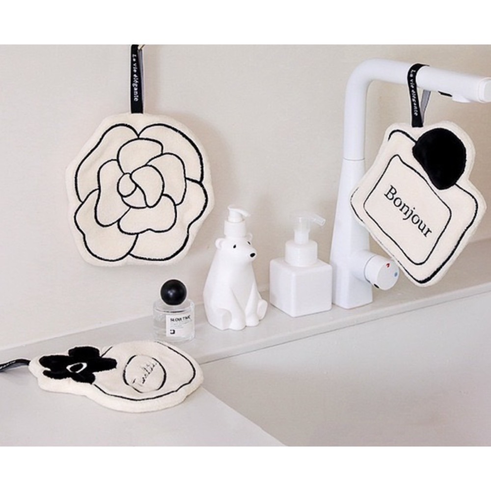 Mia🎈ins現代簡約小香風可掛式擦手巾 造型擦手巾-細節圖3