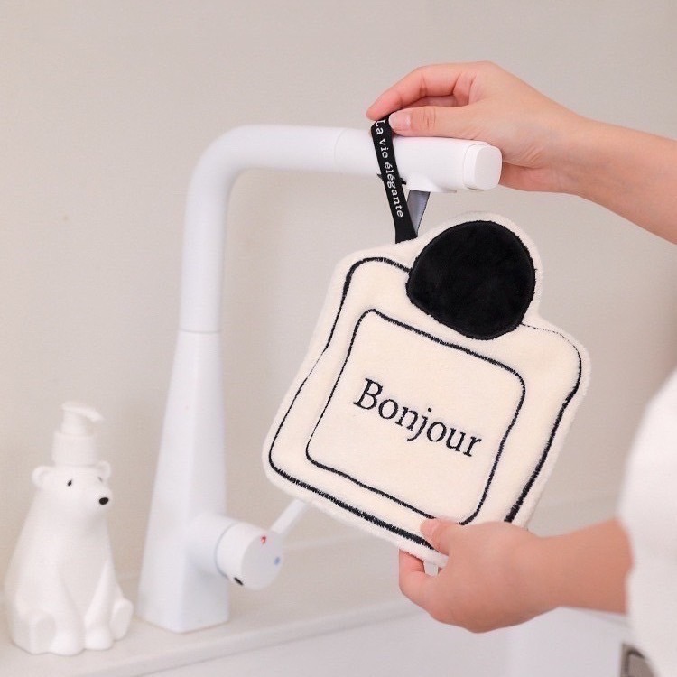 Mia🎈ins現代簡約小香風可掛式擦手巾 造型擦手巾-細節圖4