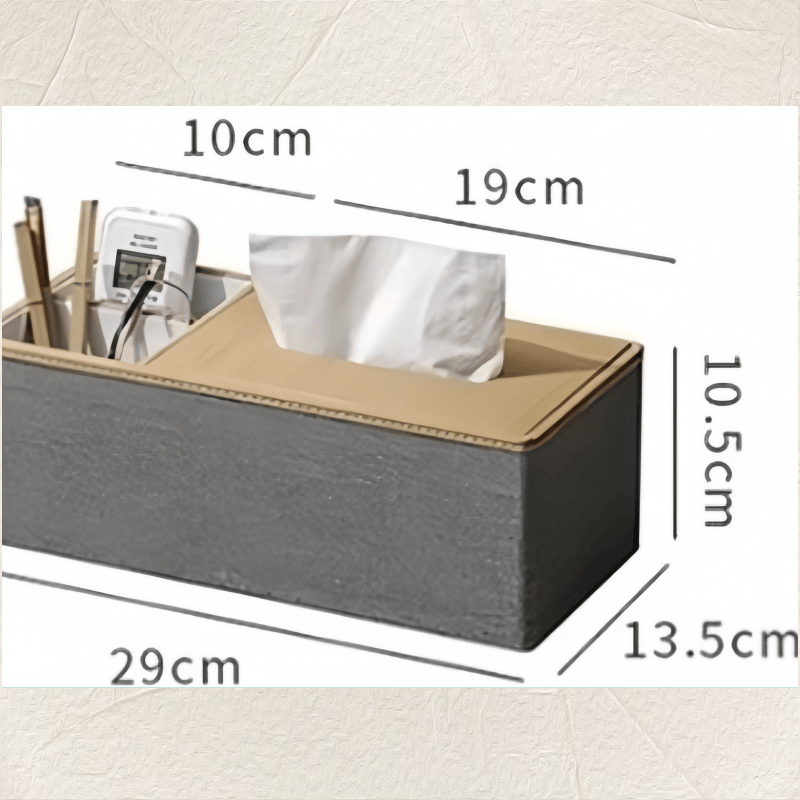 Mia🎈 北歐簡約面紙盒 /皮革材質抽取面紙盒 木紋面紙盒-細節圖10