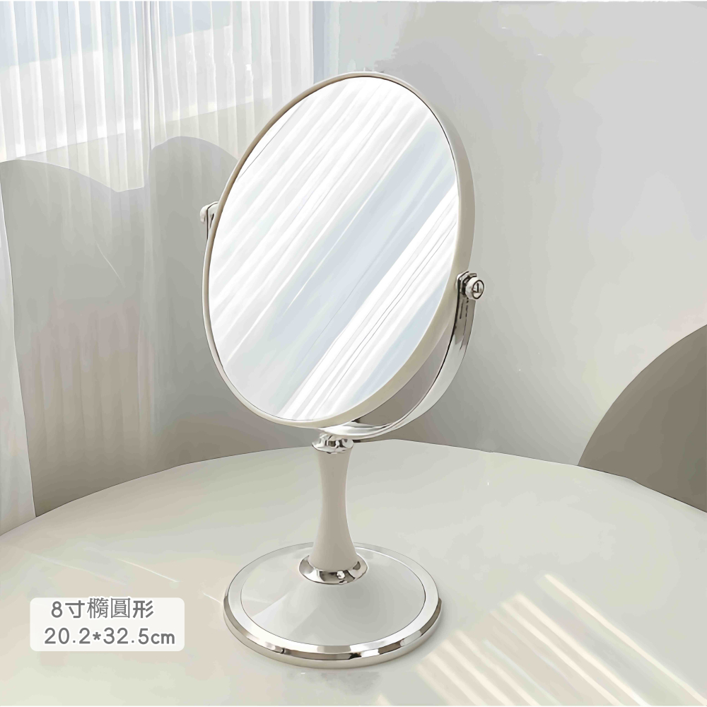 【韓系極簡風】360°旋轉雙面化妝鏡 高清放大鏡面 無死角上妝神器 可調角度 放大鏡面 桌鏡 立鏡-細節圖7