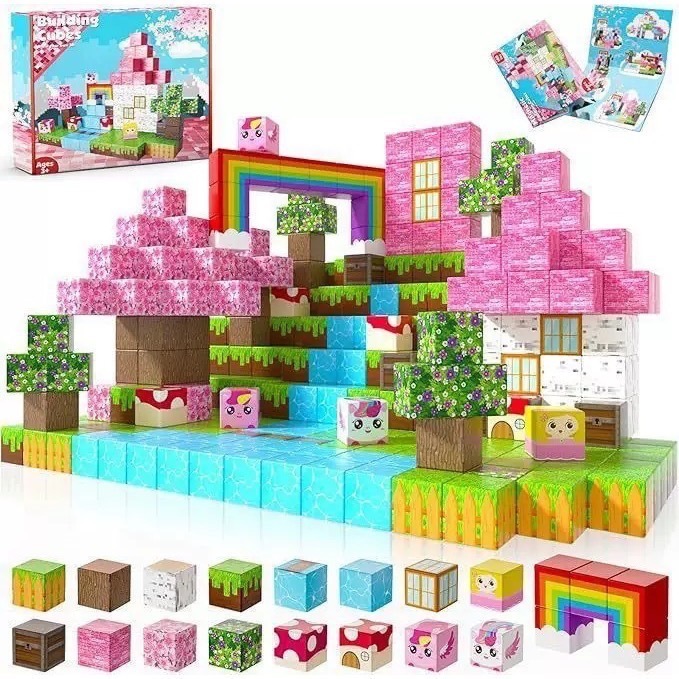 🧲 現貨｜磁力方塊積木系列｜結合 磁力＋積木＋建構玩法-細節圖4
