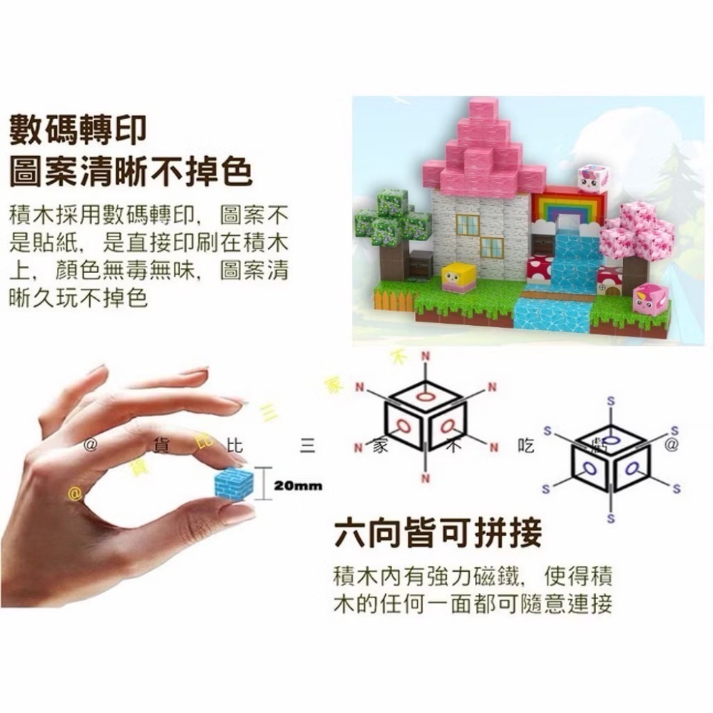 🧲 現貨｜磁力方塊積木系列｜結合 磁力＋積木＋建構玩法-細節圖7