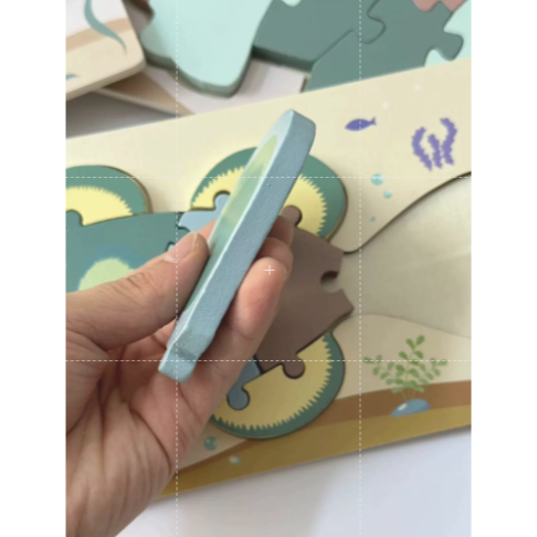 現貨✅木質立體拼圖🧩積木早教玩具🧸-細節圖3