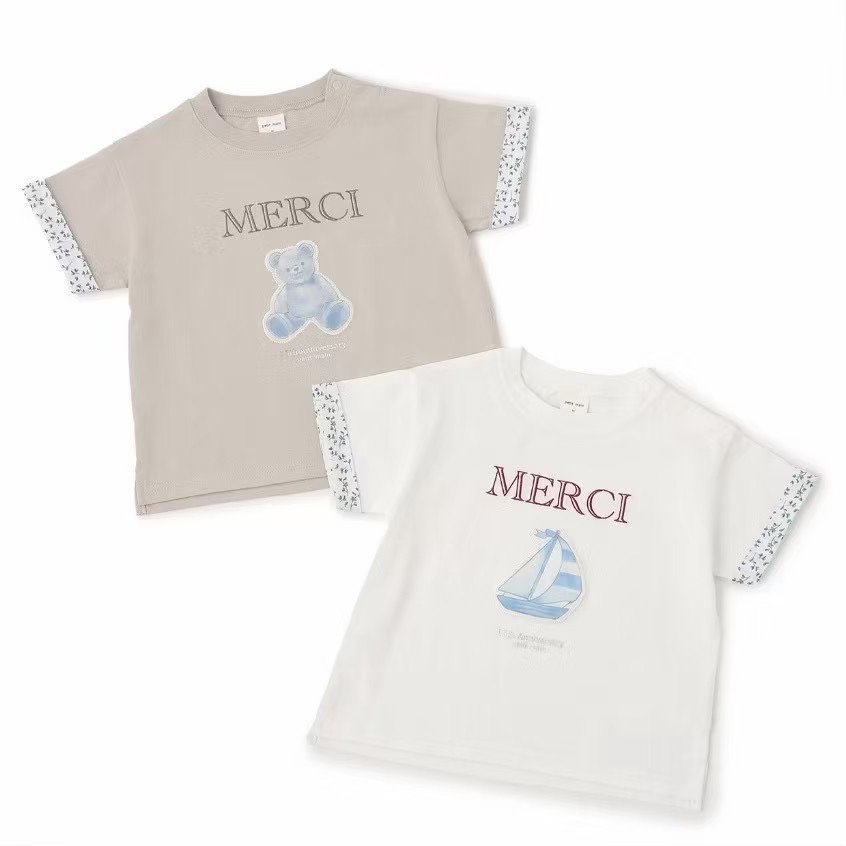 🤍 MERCI 小熊刺繡短袖上衣 🐻-細節圖5