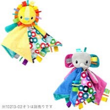 Bright Starts Taggies 安撫巾｜安撫玩偶｜感官標籤安撫巾｜大象／獅子／無尾熊／兔子-細節圖2
