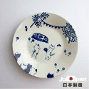 【幸沐商行】日本製Kanesada Seito貓咪野餐餐盤 盤子 碗盤 陶瓷盤 圓盤 日本食器 深盤 長盤 貓咪釣魚野餐-規格圖11