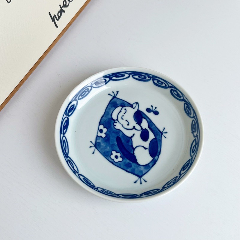 【幸沐商行】日本製Kanesada Seito懶洋午睡貓咪餐盤 盤子 碗盤 陶瓷盤 飯碗 日本食器 深盤 餐盤 淺盤-細節圖8