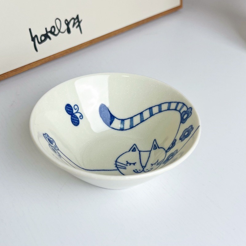 【幸沐商行】日本製Kanesada Seito懶洋午睡貓咪餐盤 盤子 碗盤 陶瓷盤 飯碗 日本食器 深盤 餐盤 淺盤-細節圖9
