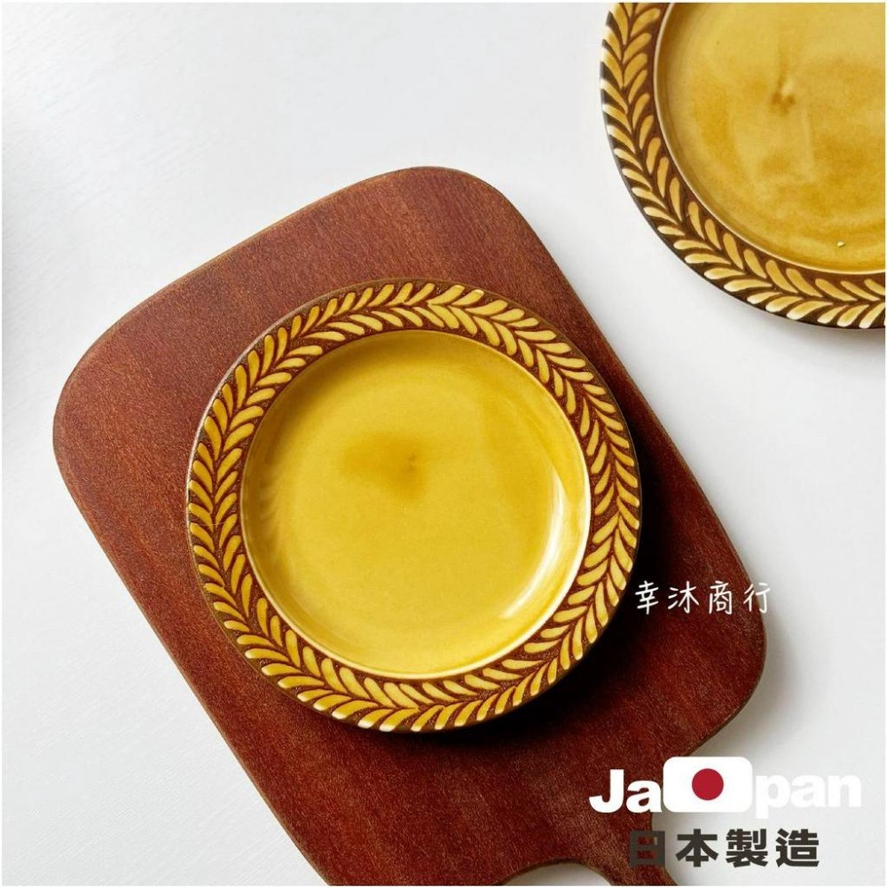 幸沐商行】日本製飴釉花粧系列餐盤 盤子 碗盤 陶瓷盤淺盤 加厚 湯碗 意大利麵盤 南瓜湯盤 5寸6寸7寸8寸-細節圖8