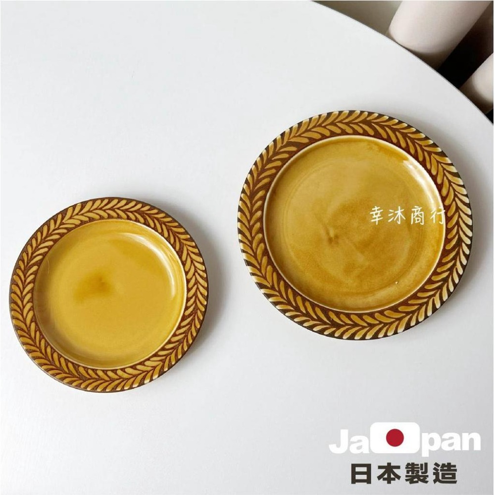 幸沐商行】日本製飴釉花粧系列餐盤 盤子 碗盤 陶瓷盤淺盤 加厚 湯碗 意大利麵盤 南瓜湯盤 5寸6寸7寸8寸-細節圖9