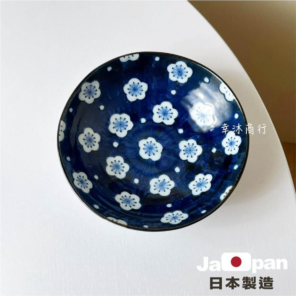 【幸沐商行】日本製繪梅5寸井碗　彩十草花邊5寸皿 餐盤 甜品盤 井飯碗 日本食器 盤子 碗盤 陶瓷盤 繪梅 淺盤-細節圖2