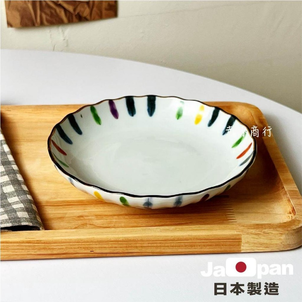 【幸沐商行】日本製繪梅5寸井碗　彩十草花邊5寸皿 餐盤 甜品盤 井飯碗 日本食器 盤子 碗盤 陶瓷盤 繪梅 淺盤-細節圖8