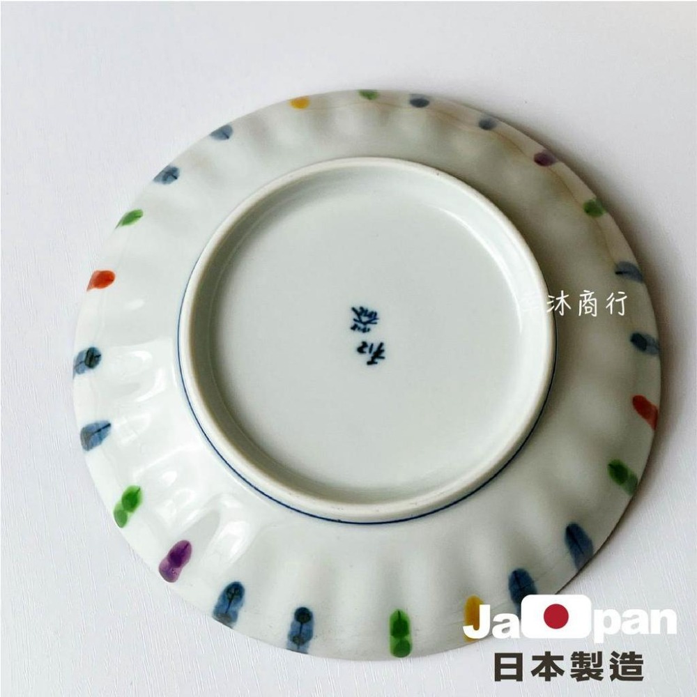 【幸沐商行】日本製繪梅5寸井碗　彩十草花邊5寸皿 餐盤 甜品盤 井飯碗 日本食器 盤子 碗盤 陶瓷盤 繪梅 淺盤-細節圖9