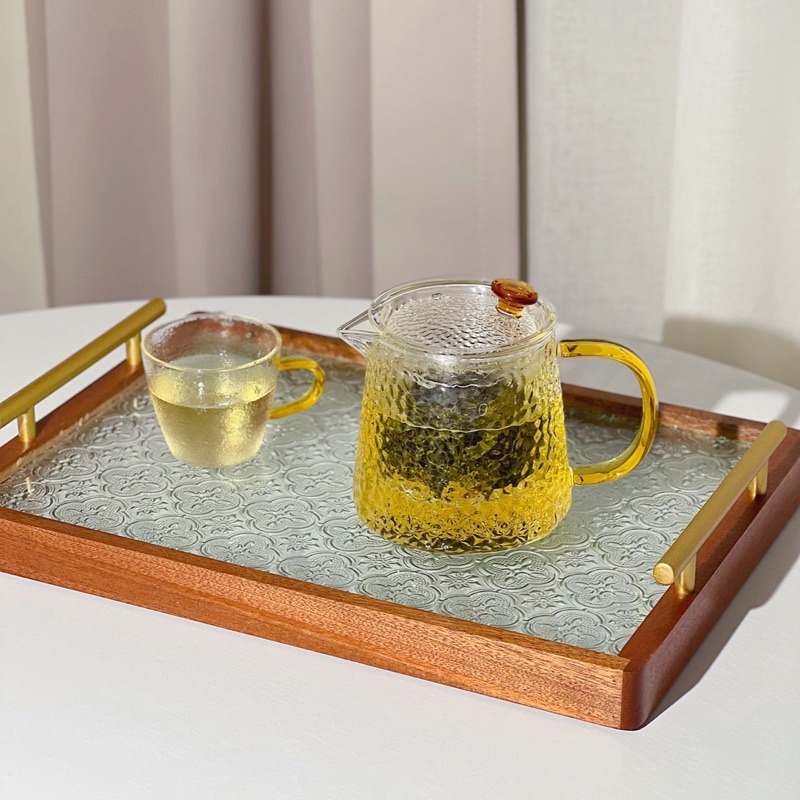 【幸沐商行】麟韵泡茶壺450ml 加厚耐熱玻璃壺 高硼硅耐熱玻璃杯 泡茶壺 花茶壺 水壺 泡茶 耐熱玻璃-細節圖3