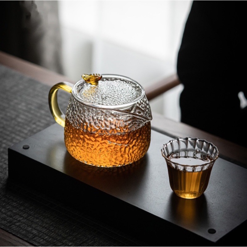 【幸沐商行】麟韵泡茶壺450ml 加厚耐熱玻璃壺 高硼硅耐熱玻璃杯 泡茶壺 花茶壺 水壺 泡茶 耐熱玻璃-細節圖7