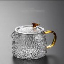 【幸沐商行】麟韵泡茶壺450ml 加厚耐熱玻璃壺 高硼硅耐熱玻璃杯 泡茶壺 花茶壺 水壺 泡茶 耐熱玻璃-規格圖9