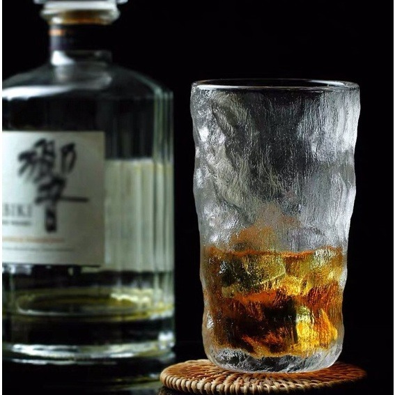 【幸沐商行】日系冰川杯ins風咖啡杯 日式冰川杯 威士忌杯 玻璃杯 飲料杯 冷飲杯 冰川紋玻璃杯高顏值水杯女果汁飲料-細節圖3