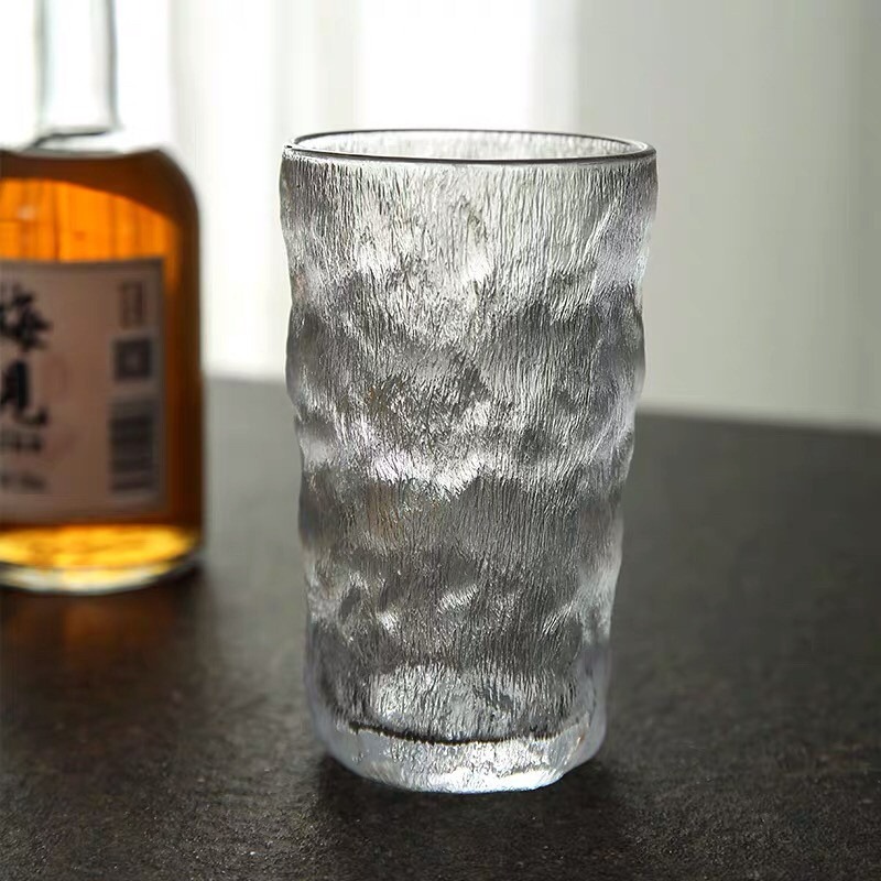 【幸沐商行】日系冰川杯ins風咖啡杯 日式冰川杯 威士忌杯 玻璃杯 飲料杯 冷飲杯 冰川紋玻璃杯高顏值水杯女果汁飲料-細節圖7