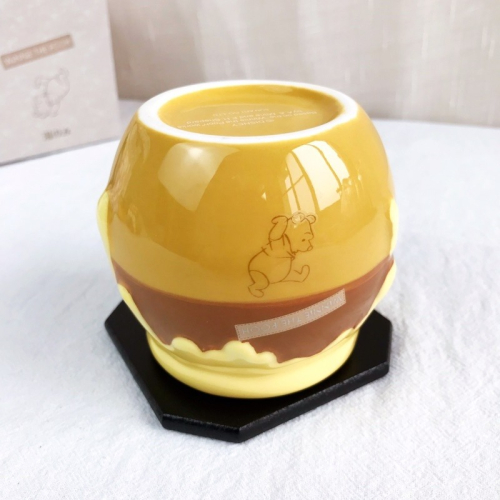 【幸沐商行】日本原裝進口正版小熊維尼蜂蜜罐 陶瓷杯加杯墊