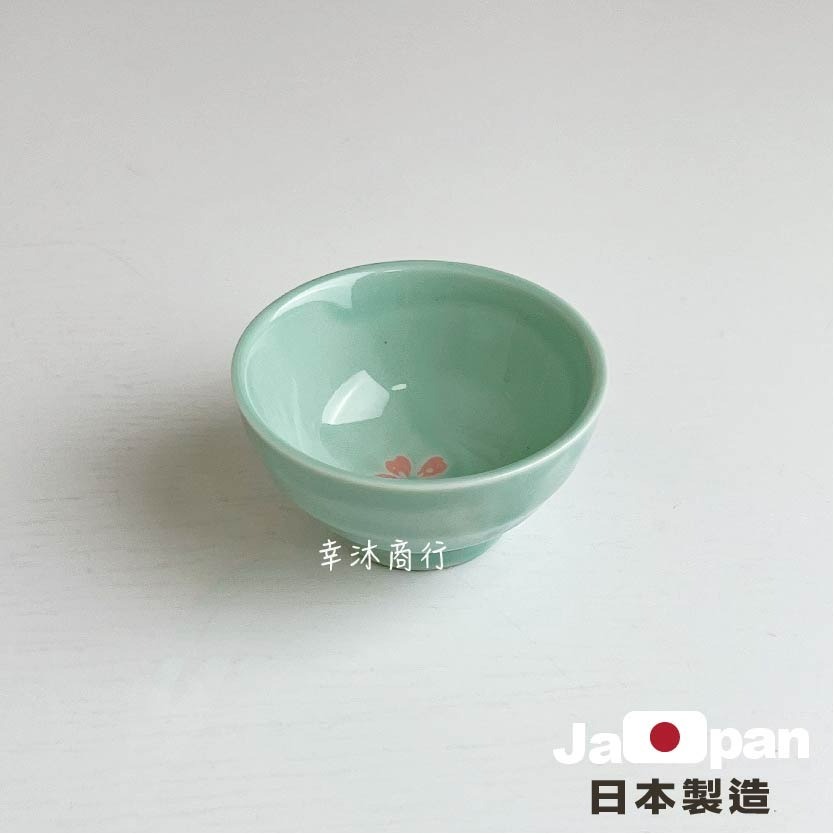 【幸沐商行】日本製青釉粉櫻小付餐盤 盤子 碗盤 陶瓷盤 湯碗 加厚 花紋 日本食器 壽司醬料碟 醬料碟 清酒杯-細節圖9