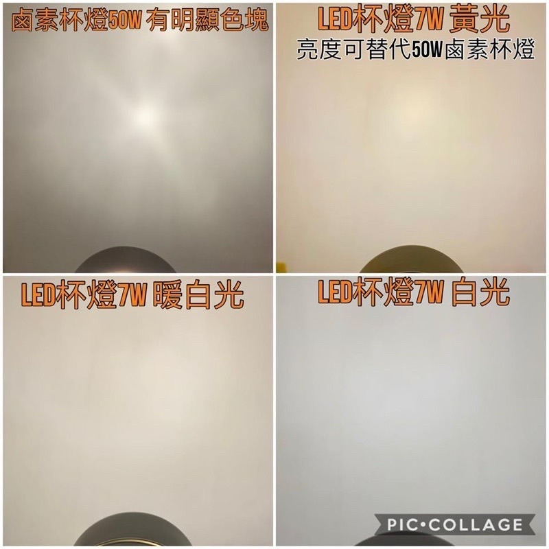 【金光閃閃】現貨 LED 軌道燈 投射燈 110V 220V MR16 7W 120度 杯燈 全電壓 軌道燈具 可換燈泡-細節圖3