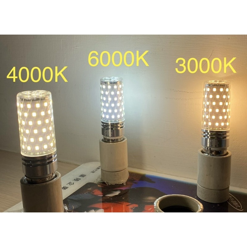 [金光閃閃 ]全電壓 LED E27 燈泡 110V 220V 12W 1000LM 玉米燈 白光 暖白光 黃光 不閃頻-細節圖2