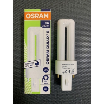 歐司朗 OSRAM PL-S 5W 燈管 暖白光 黃光~水族燈管 檯燈
