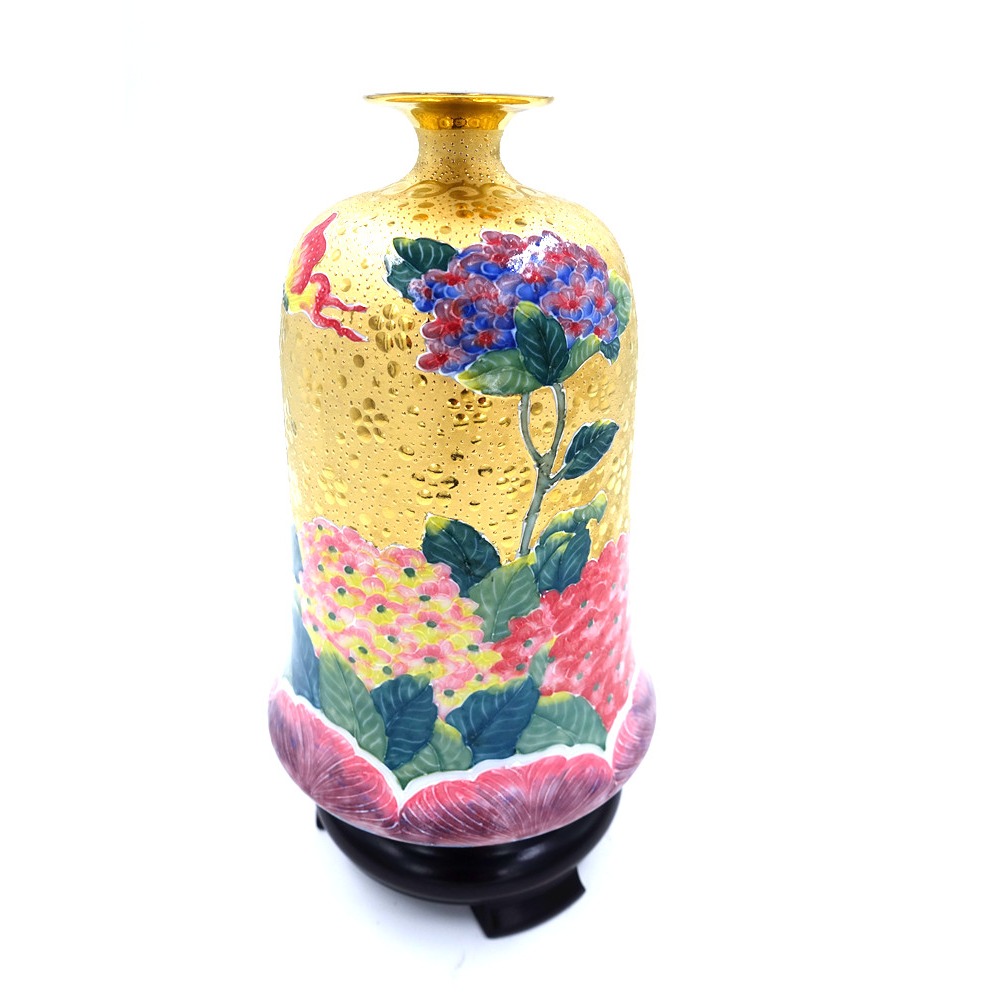 故宮御用國寶彩繪大師-林春香 法華金彩繡球鐘瓶 聚寶盆 風水 招財開運 吉星高照 財源廣進 聚寶盆 手工精雕 法華彩收藏-細節圖6