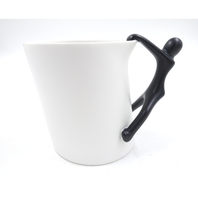 陶瓷人字杯 設計師杯子 時尚簡約水杯 茶杯 咖啡杯 時尚咖啡杯 人像杯 林春香作品 牛奶杯 可可杯 冷熱陶瓷杯 母親節-細節圖4